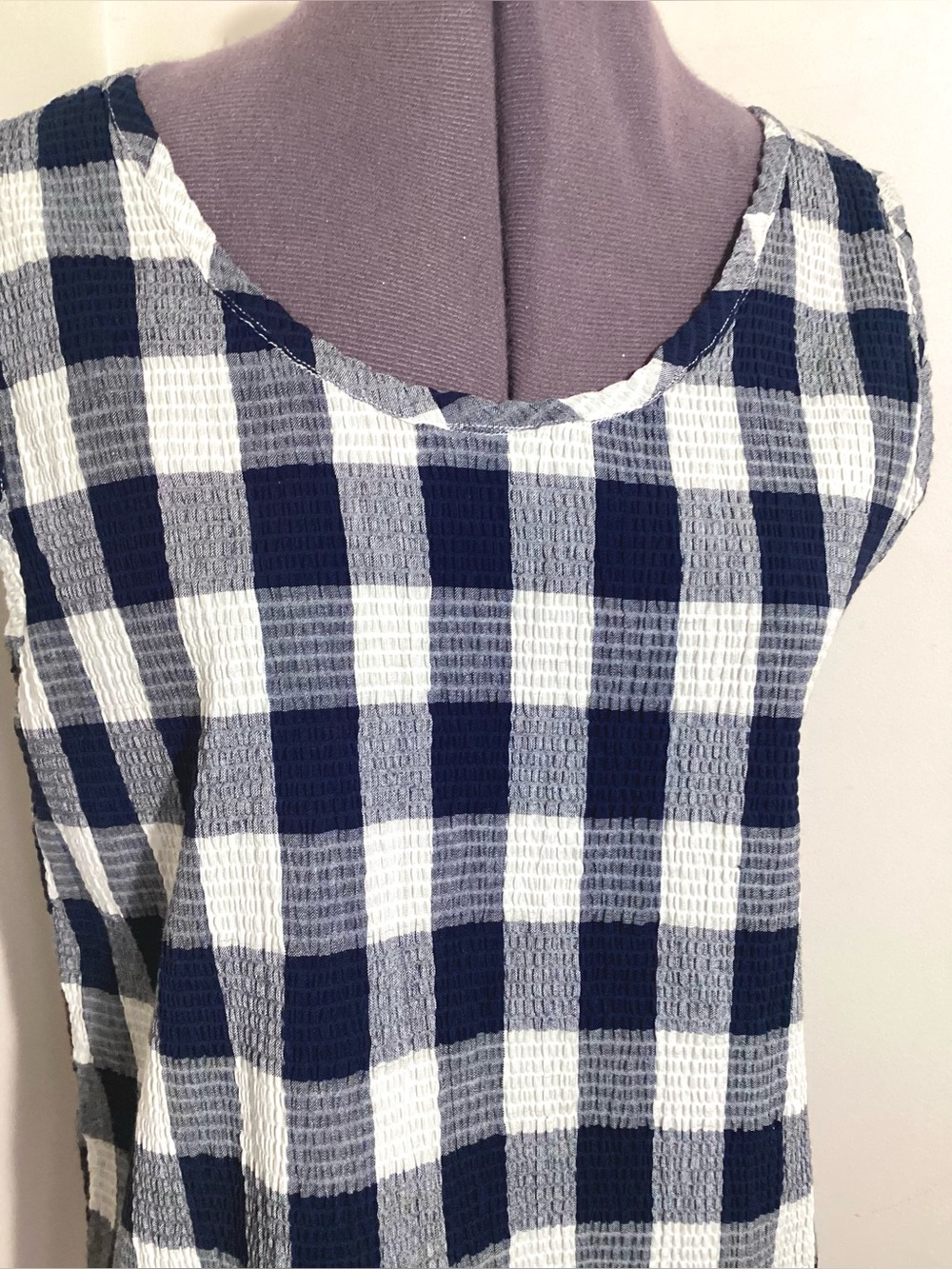 Dressbarn Vtg Gingham Tank Size 14/16 - Picture 9 of 12